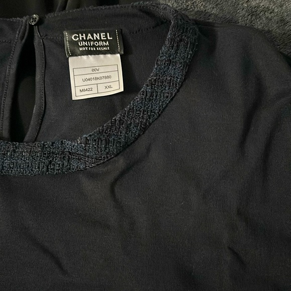 Chanel Tweed Collar Tshirt - Picture 1 of 5